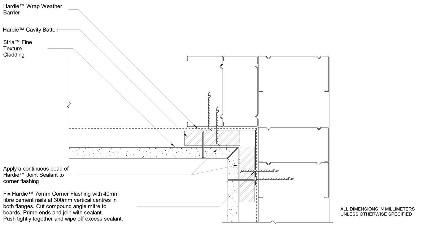 Navigate to STRIA FT Steel CFFC Internal Mitre Corner