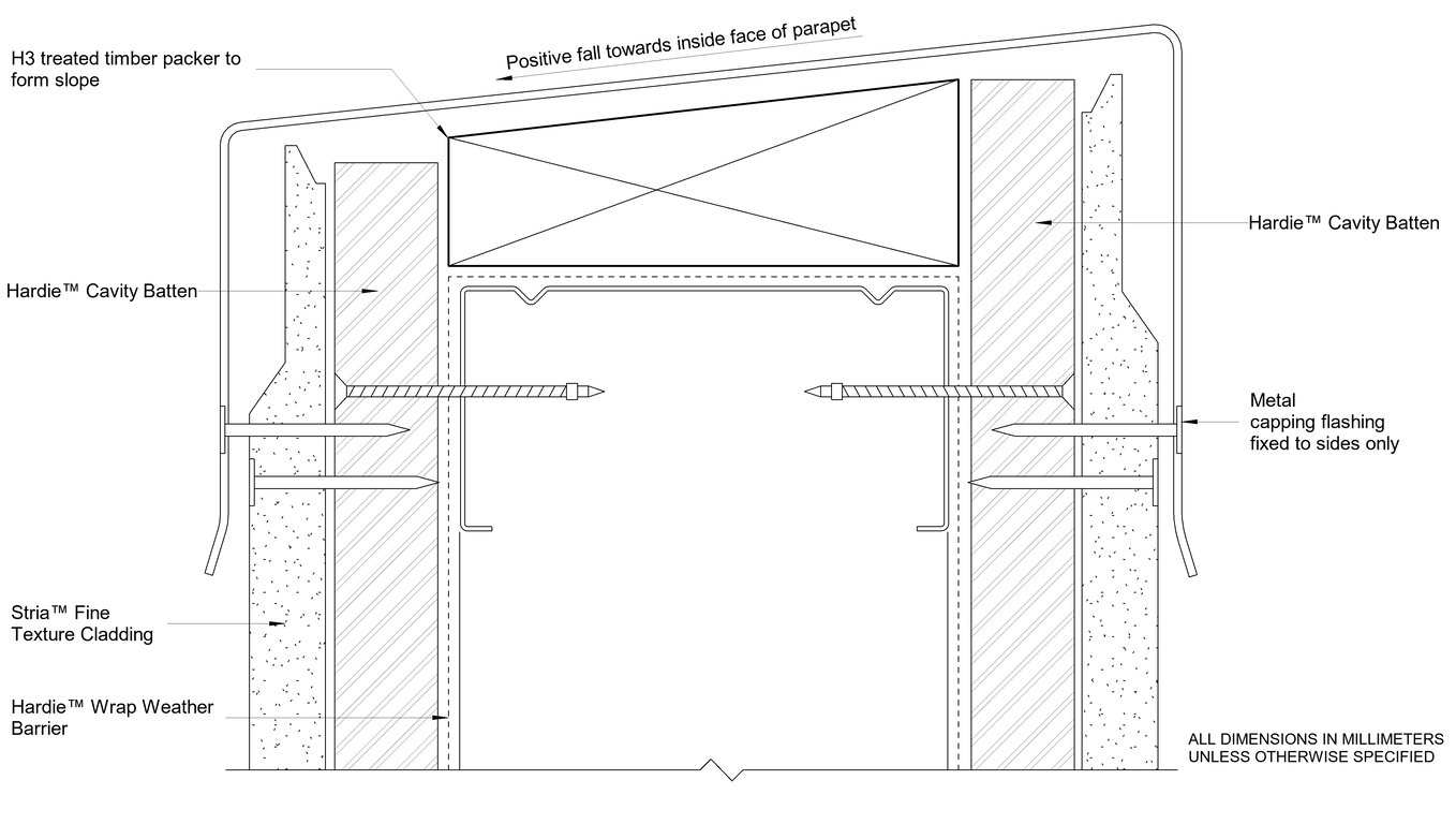 Navigate to STRIA FT Steel CFFC Parapet Detail