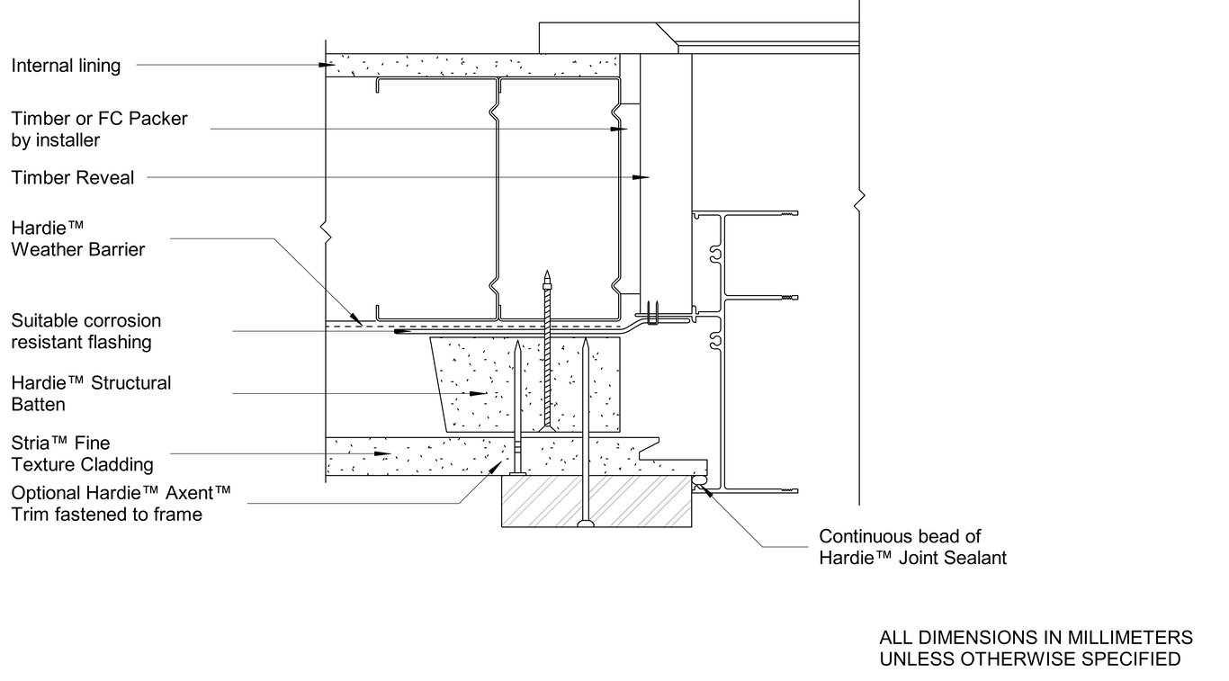 Navigate to STRIA FT Steel CFFC Window Jamb - Trim With Castellated Batten