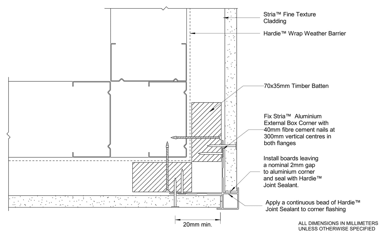 Navigate to STRIA FT Steel CFTB External Box Corner
