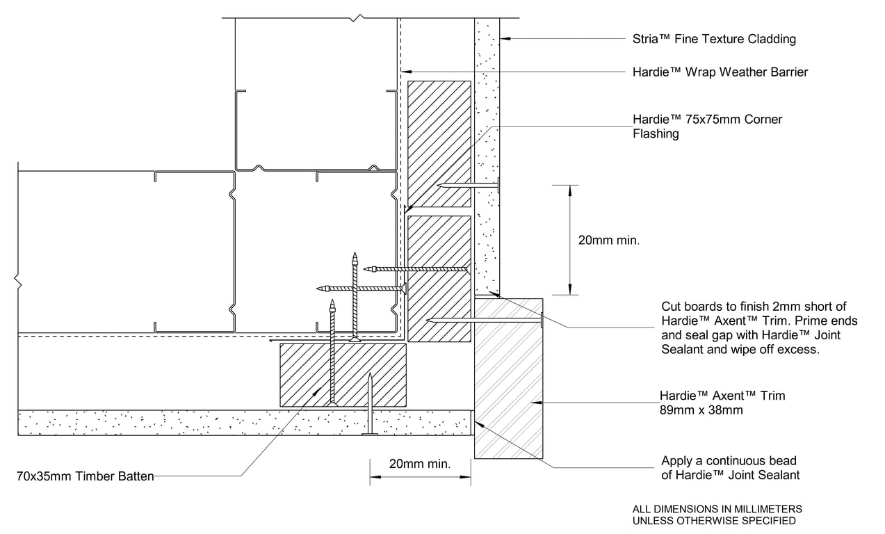 Navigate to STRIA FT Steel CFTB External Trim Corner