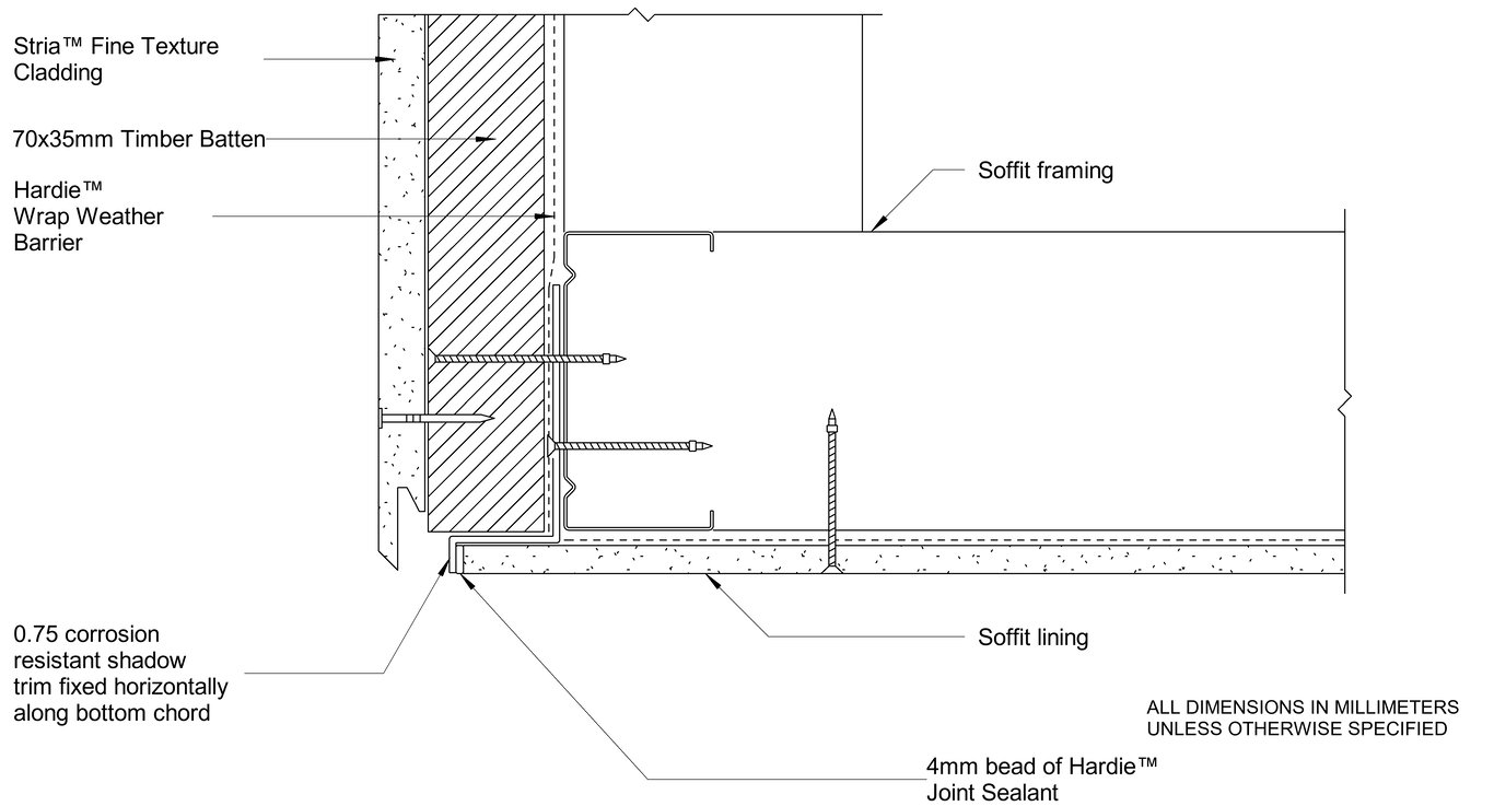 Navigate to STRIA FT Steel CFTB Facade-Soffit Junction - Cavity Fix