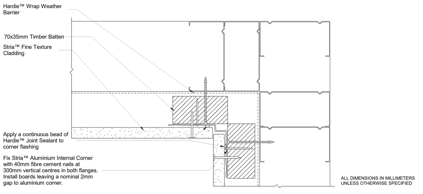 Navigate to STRIA FT Steel CFTB Internal Corner
