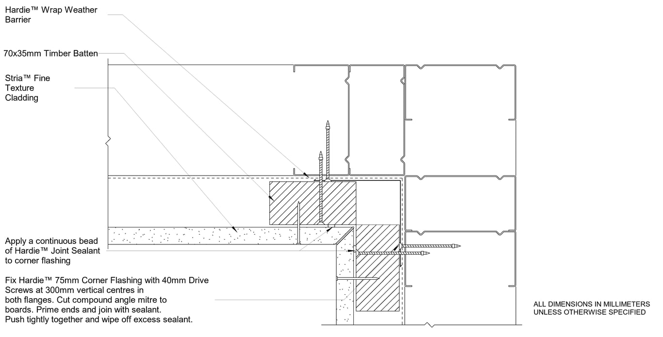 Navigate to STRIA FT Steel CFTB Internal Mitre Corner