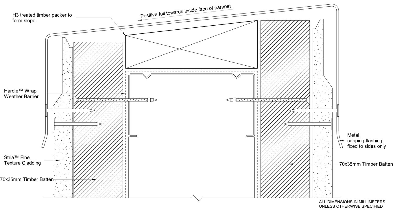 Navigate to STRIA FT Steel CFTB Parapet Detail