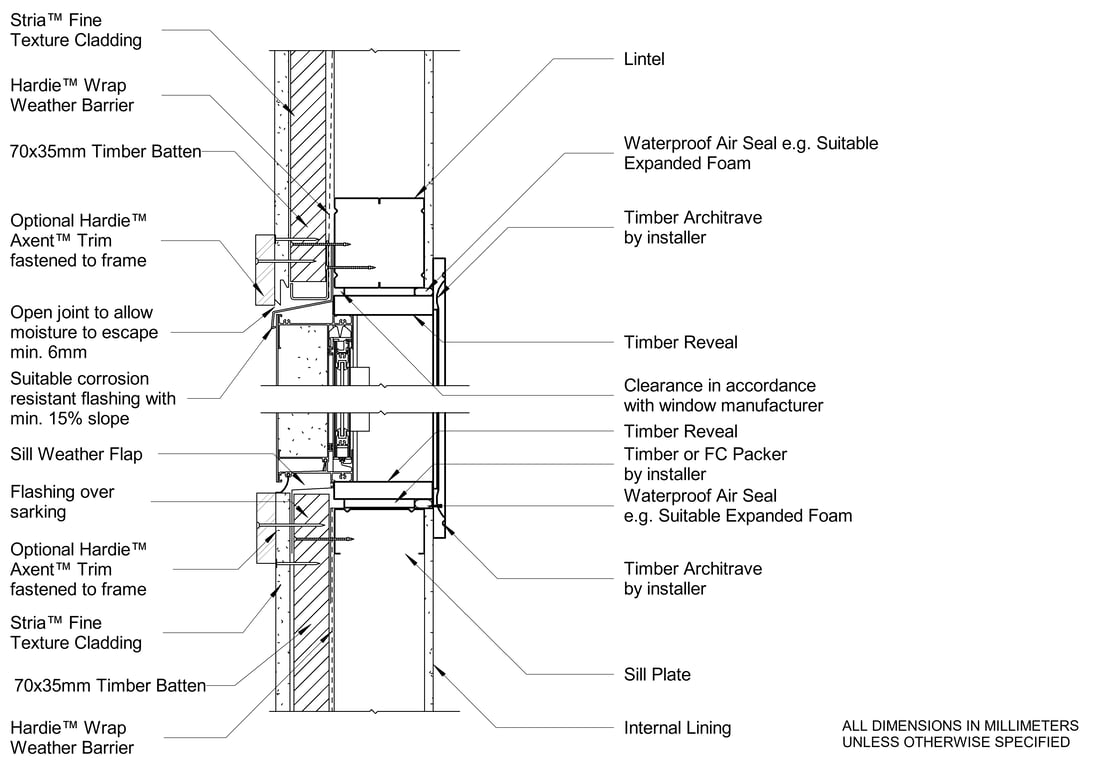 Navigate to STRIA FT Steel CFTB Window Head And Sill - Trim