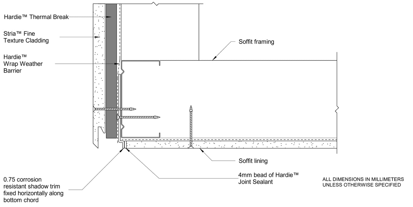 Navigate to STRIA FT Steel DF Facade-Soffit Junction - Direct Fix