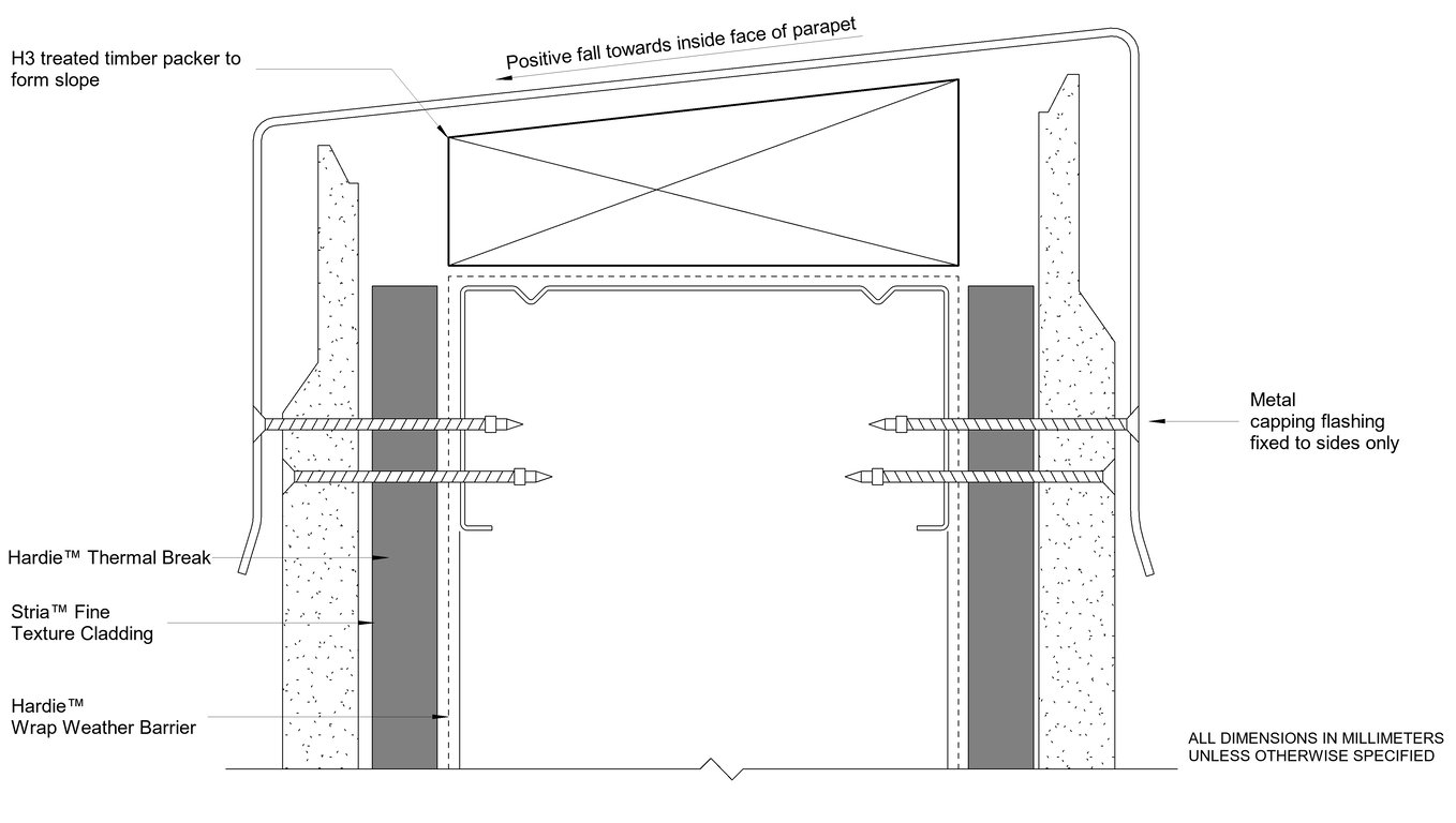 Navigate to STRIA FT Steel DF Parapet Detail