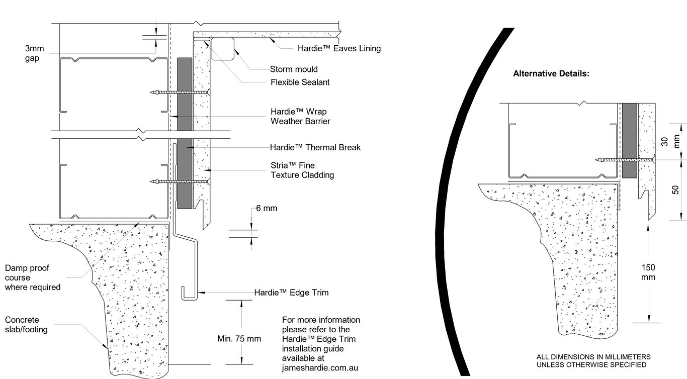 Navigate to STRIA FT Steel DF Slab-Eave Junction Detail