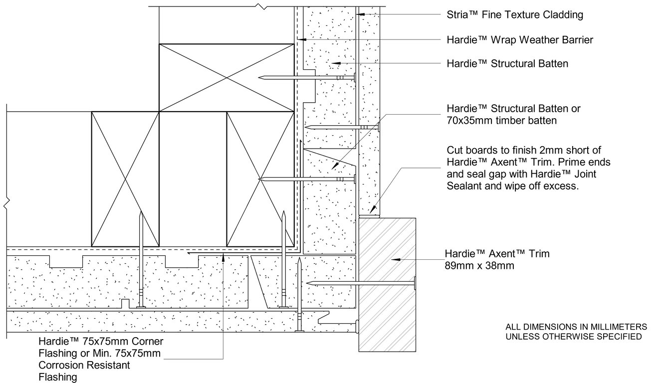 Navigate to STRIA FT Timber CFFC External Trim Corner With Castellated Batten