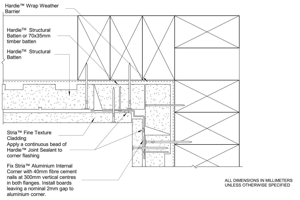 Navigate to STRIA FT Timber CFFC Internal Corner With Castellated Batten