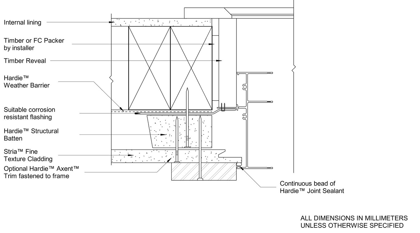Navigate to STRIA FT Timber CFFC Window Jamb - Trim With Castellated Batten