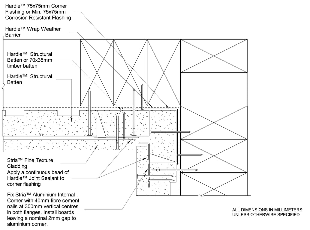 Navigate to STRIA FT Timber CFTB Internal Corner With Castellated Batten