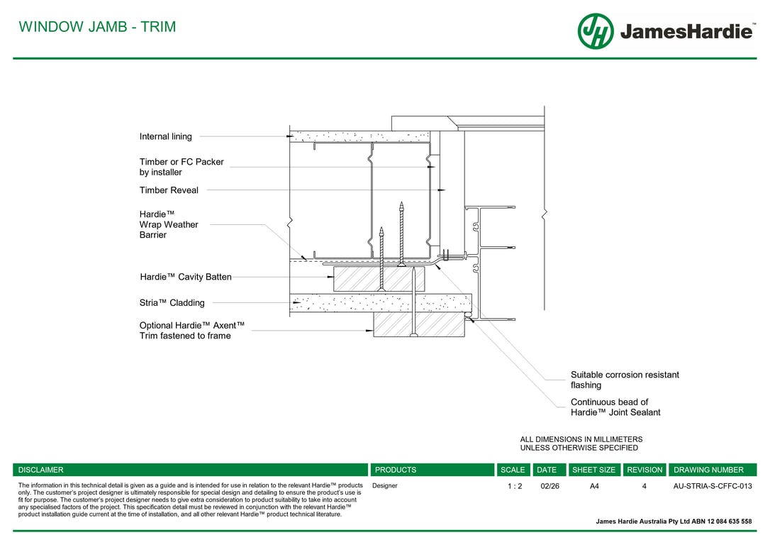 Navigate to AU-STRIA-S-CFFC-013 - WINDOW JAMB - TRIM