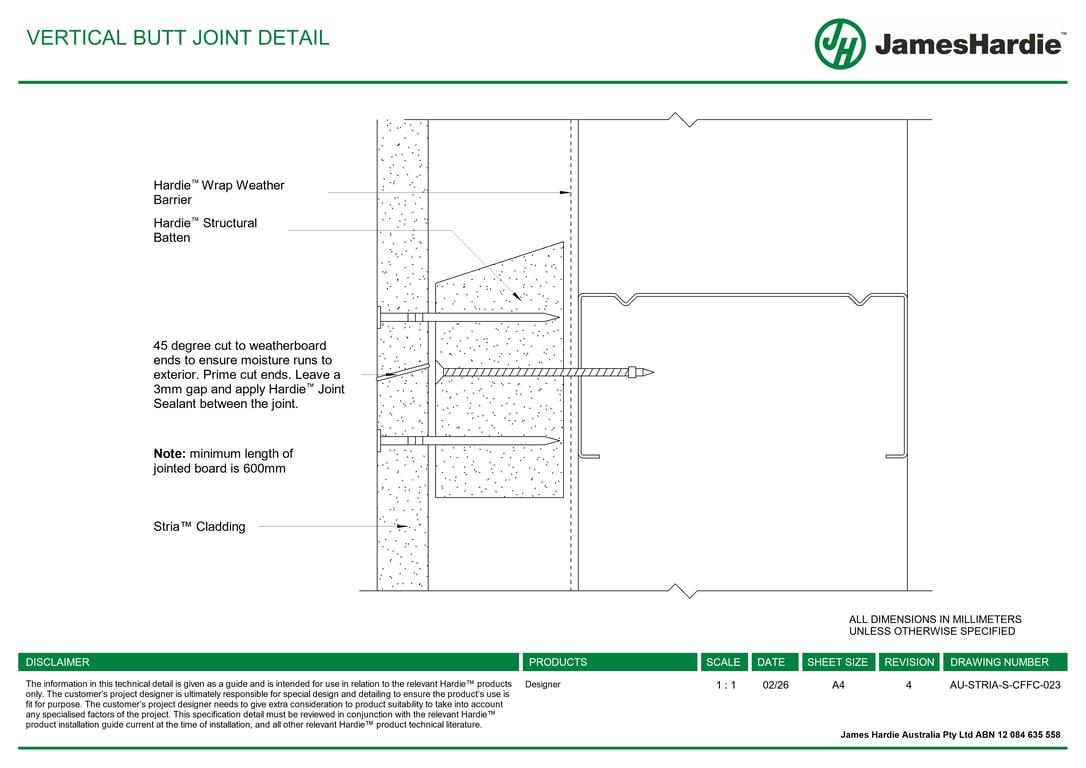 Navigate to AU-STRIA-S-CFFC-023 - VERTICAL BUTT JOINT DETAIL