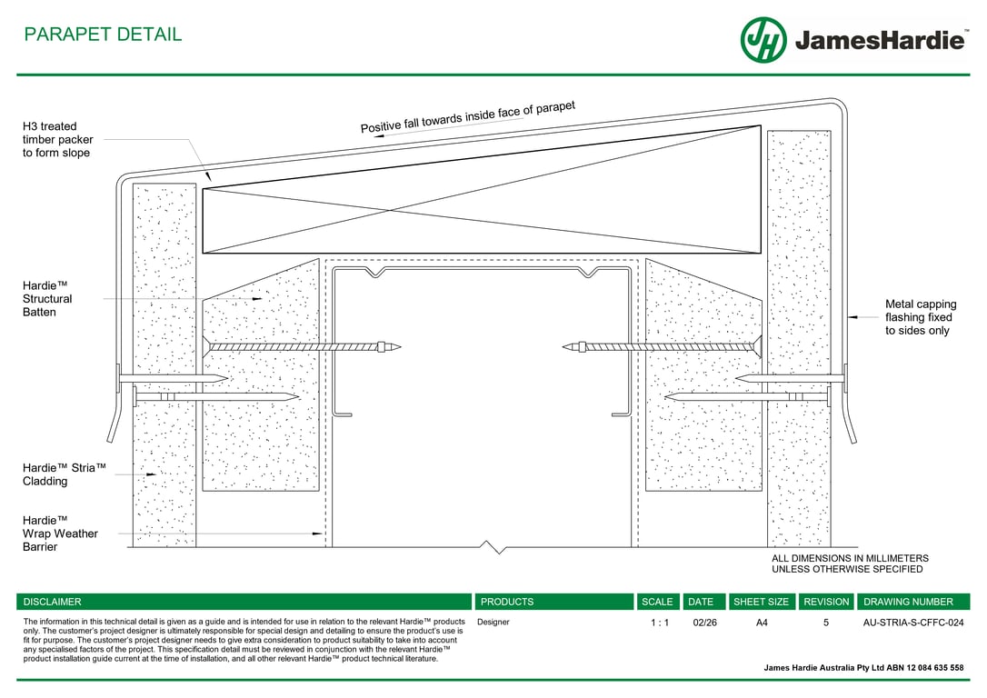 Navigate to AU-STRIA-S-CFFC-024 - PARAPET DETAIL
