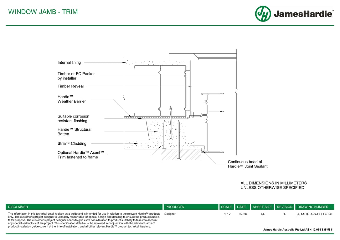 Navigate to AU-STRIA-S-CFFC-026 - WINDOW JAMB - TRIM
