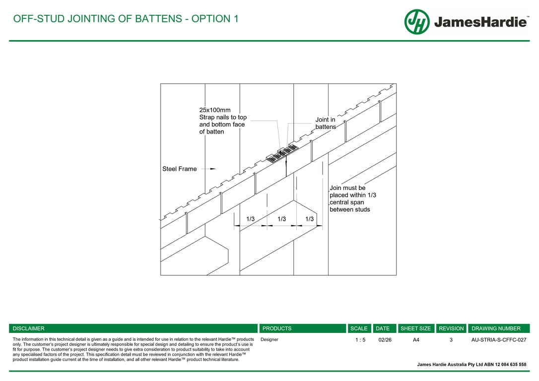 Navigate to AU-STRIA-S-CFFC-027 - OFF-STUD JOINTING OF BATTENS - OPTION 1