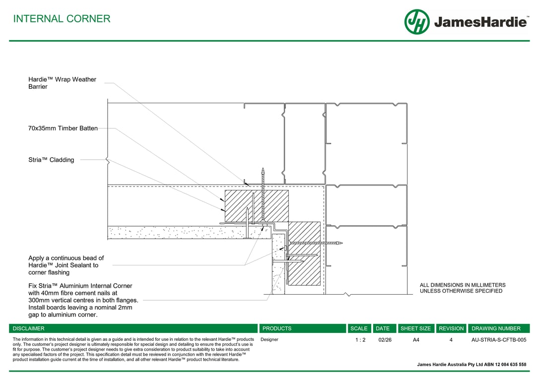 Navigate to AU-STRIA-S-CFTB-005 - INTERNAL CORNER