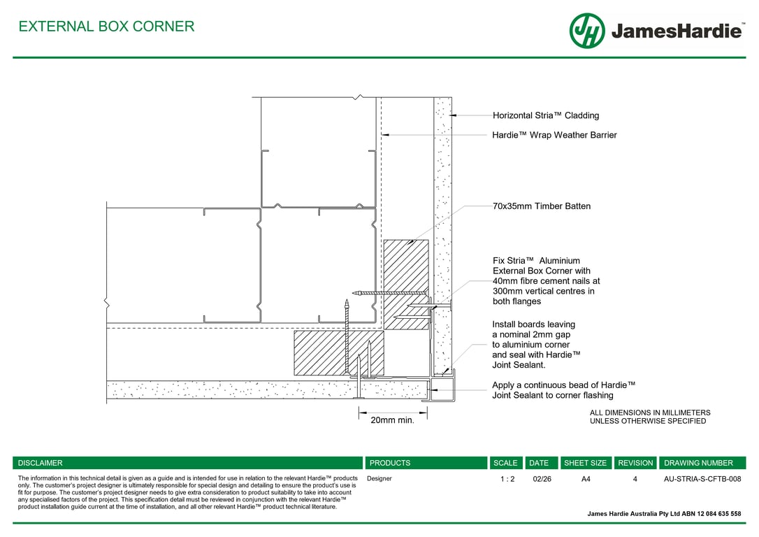 Navigate to AU-STRIA-S-CFTB-008 - EXTERNAL BOX CORNER