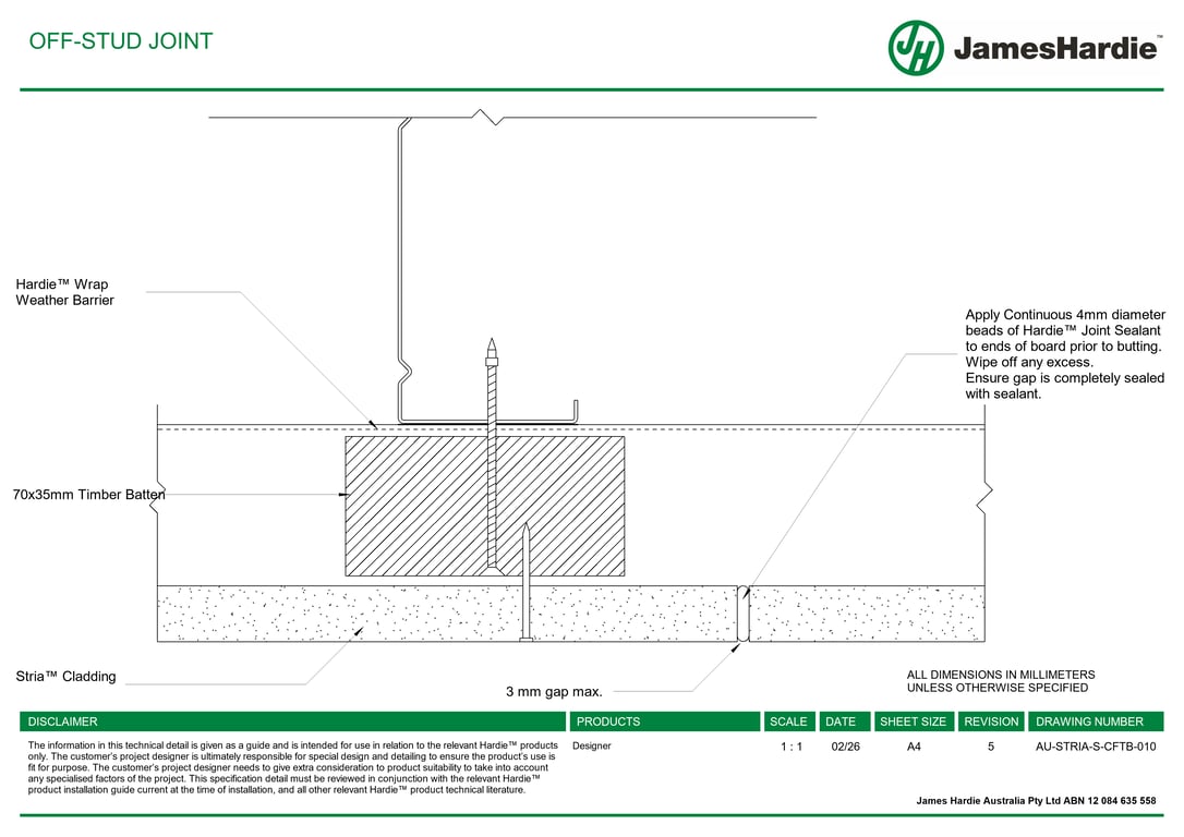 Navigate to AU-STRIA-S-CFTB-010 - OFF-STUD JOINT