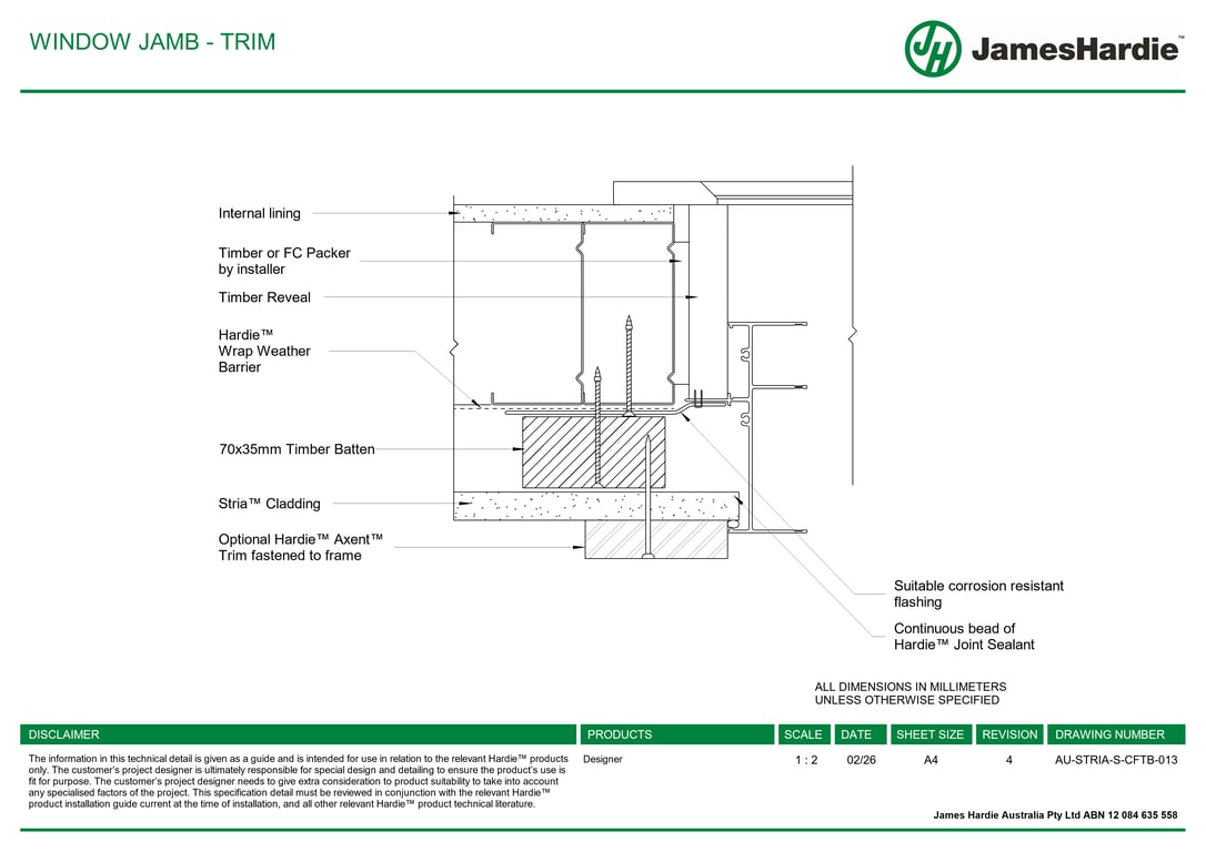 Navigate to AU-STRIA-S-CFTB-013 - WINDOW JAMB - TRIM