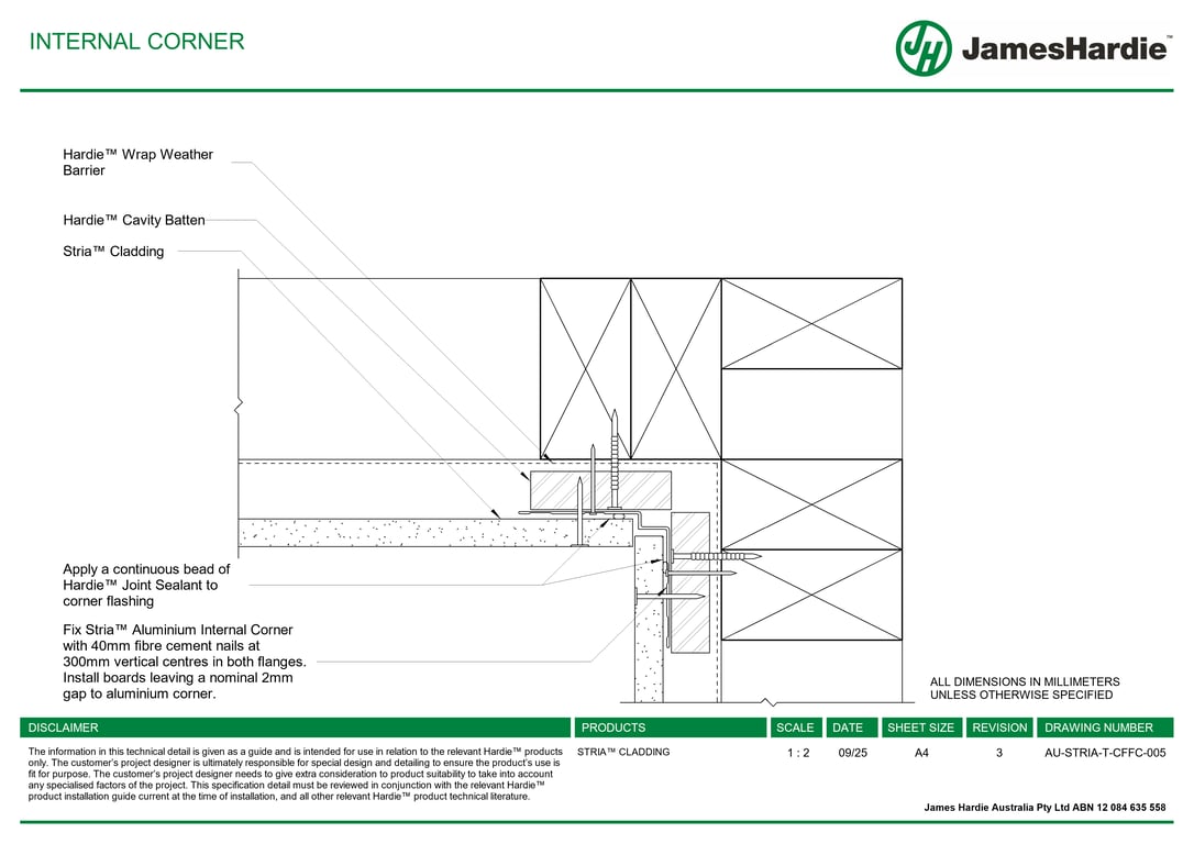 Navigate to AU-STRIA-T-CFFC-005 - INTERNAL CORNER