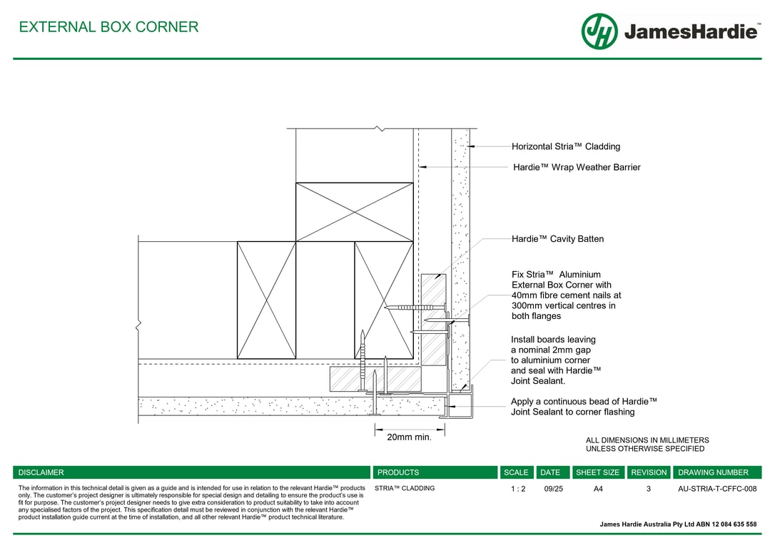 Navigate to AU-STRIA-T-CFFC-008 - EXTERNAL BOX CORNER