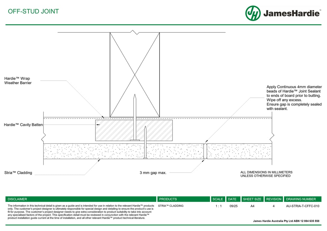 Navigate to AU-STRIA-T-CFFC-010 - OFF-STUD JOINT