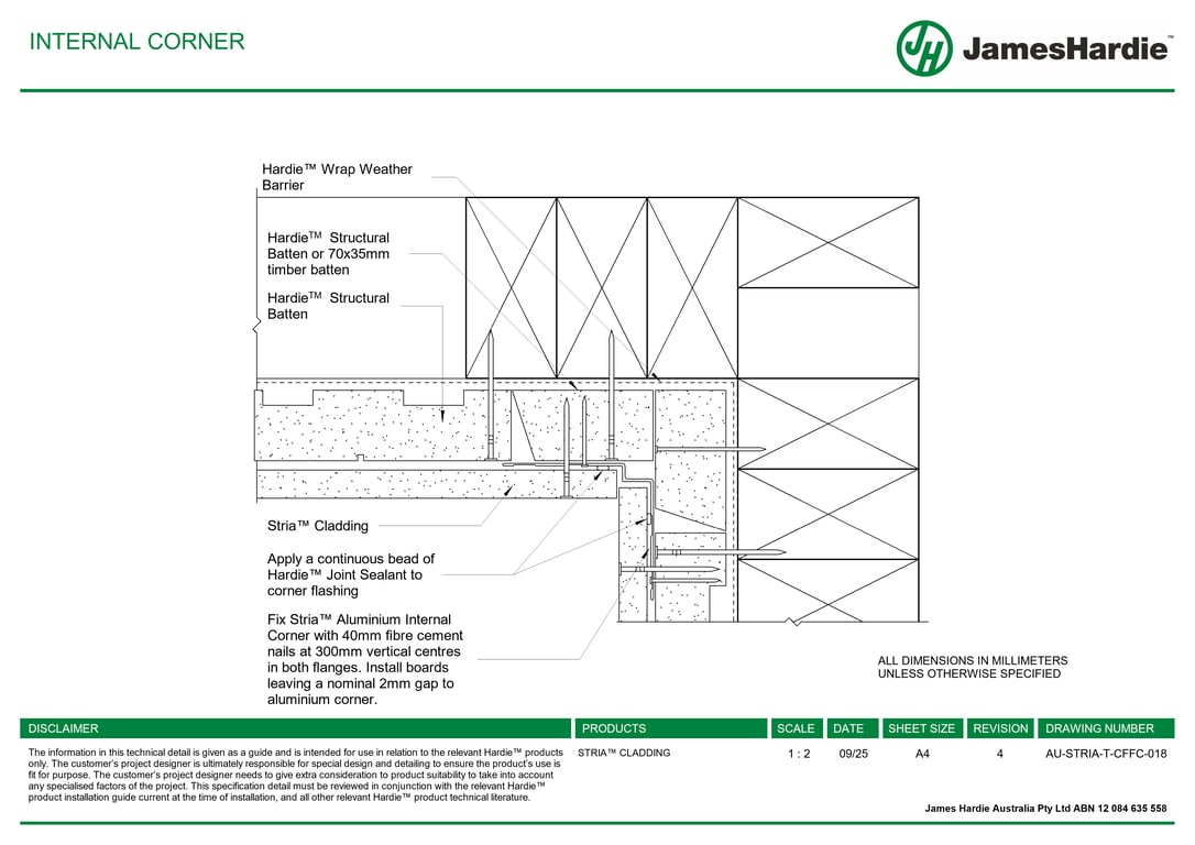 Navigate to AU-STRIA-T-CFFC-018 - INTERNAL CORNER