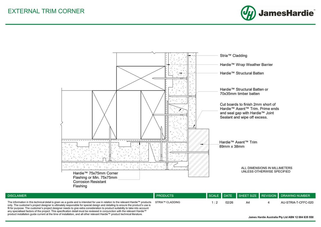 Navigate to AU-STRIA-T-CFFC-020 - EXTERNAL TRIM CORNER