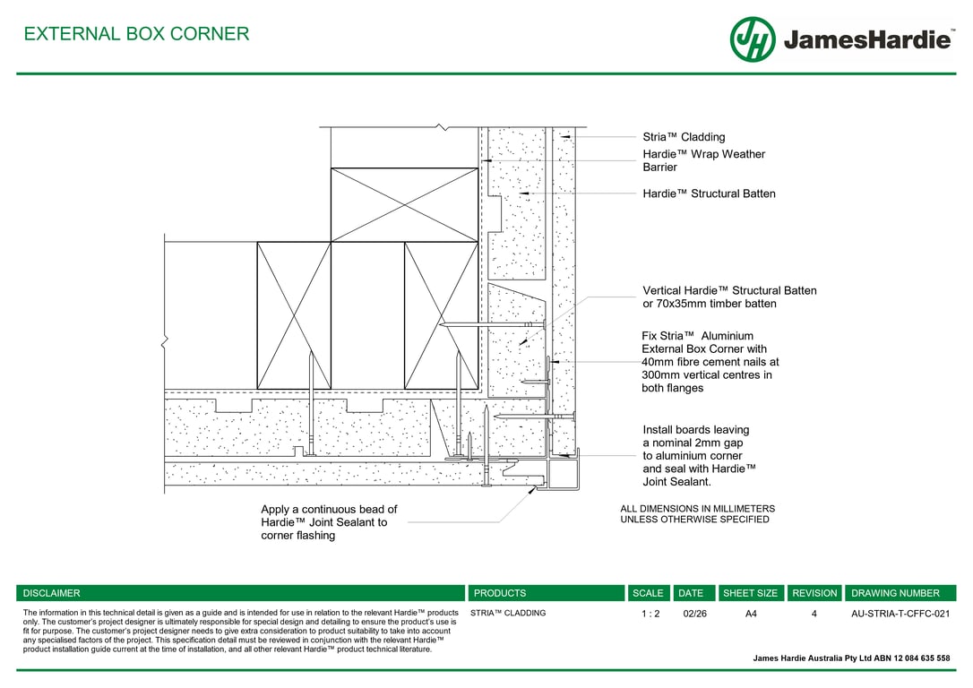 Navigate to AU-STRIA-T-CFFC-021 - EXTERNAL BOX CORNER