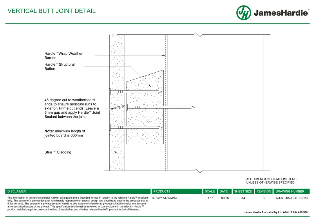 Navigate to AU-STRIA-T-CFFC-023 - VERTICAL BUTT JOINT DETAIL