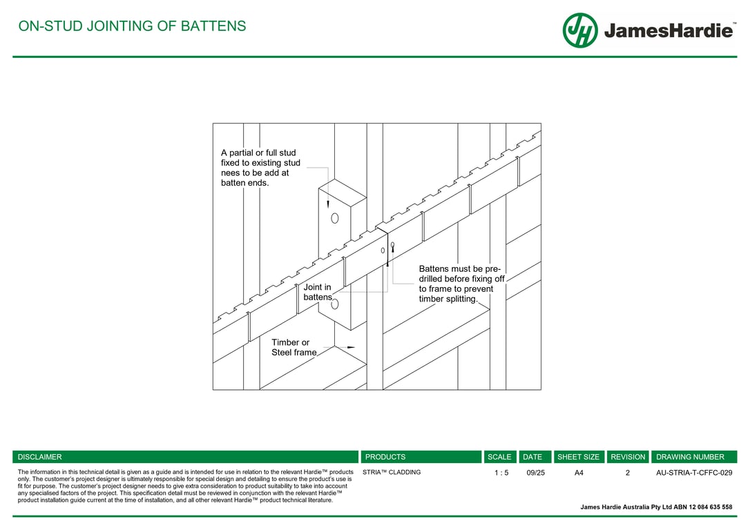 Navigate to AU-STRIA-T-CFFC-029 - ON-STUD JOINTING OF BATTENS