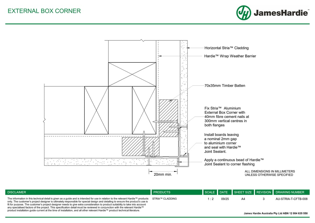 Navigate to AU-STRIA-T-CFTB-008 - EXTERNAL BOX CORNER