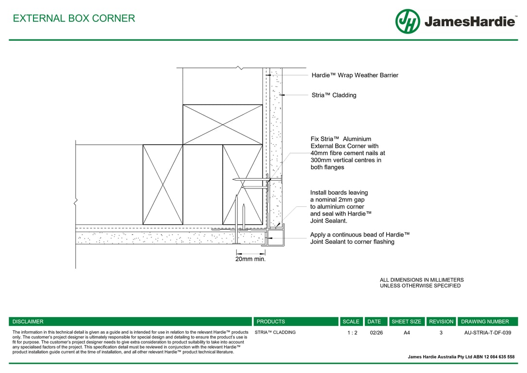 Navigate to AU-STRIA-T-DF-039 - EXTERNAL BOX CORNER