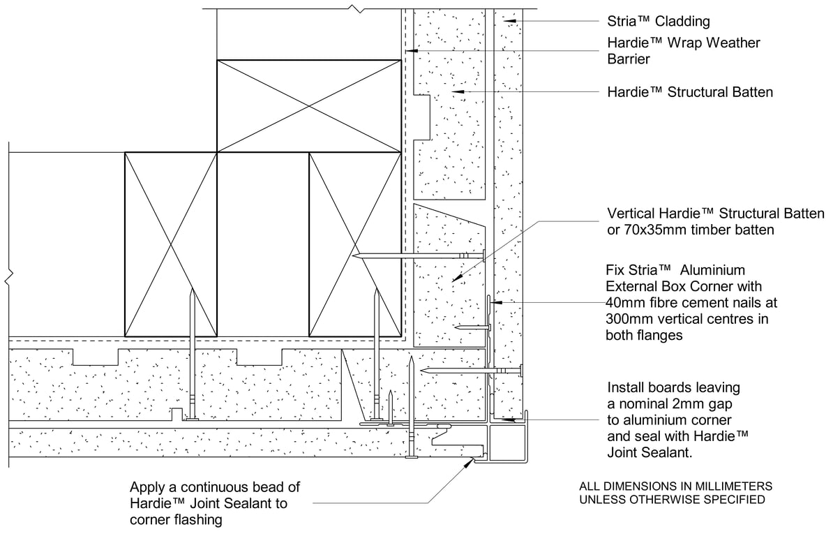 Navigate to STRIA CFFC External Box Corner With Castellated Batten