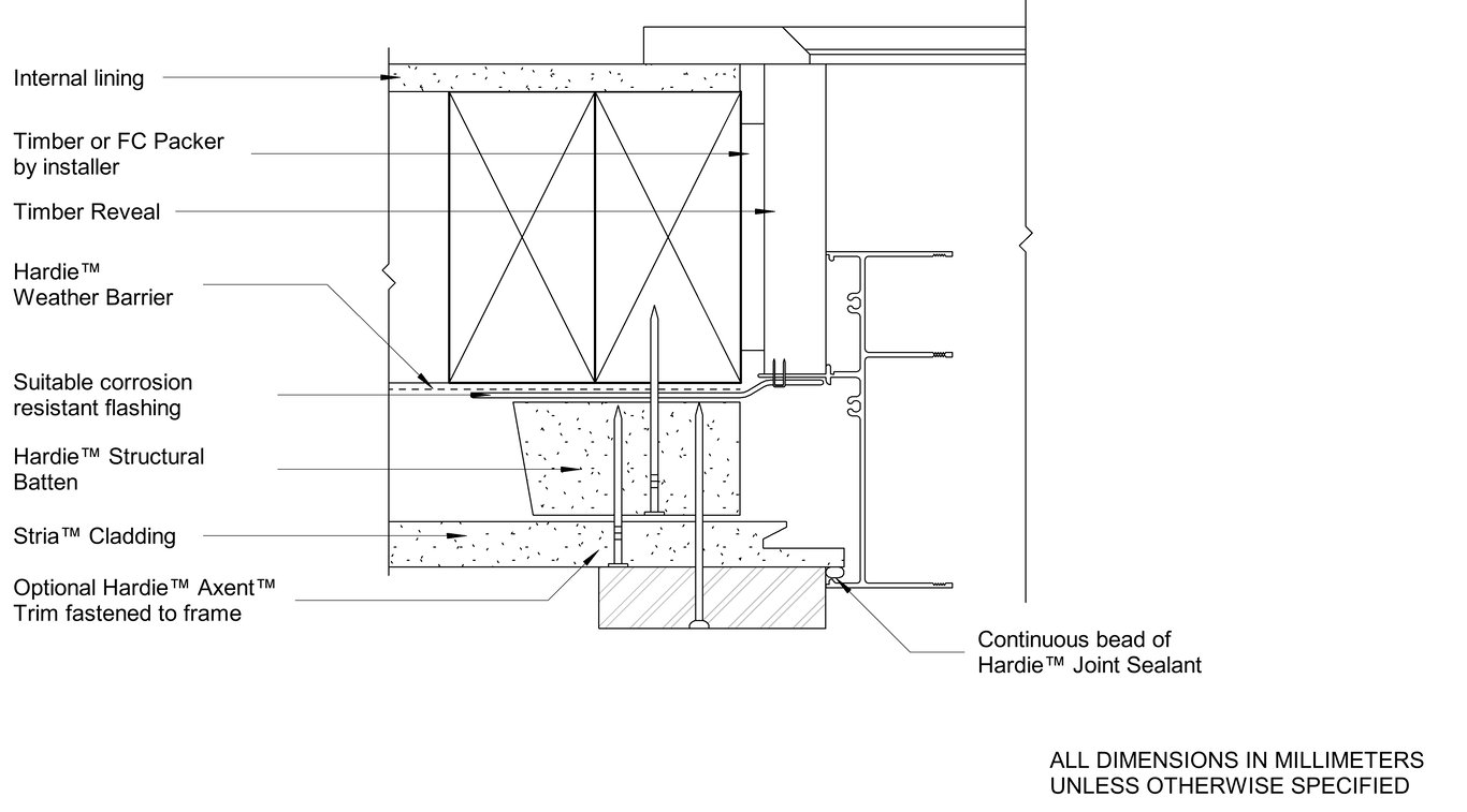 Navigate to STRIA CFTB Window Jamb - Trim With Castellated Batten