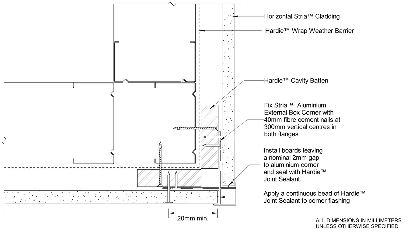 Navigate to STRIA Steel CFFC External Box Corner