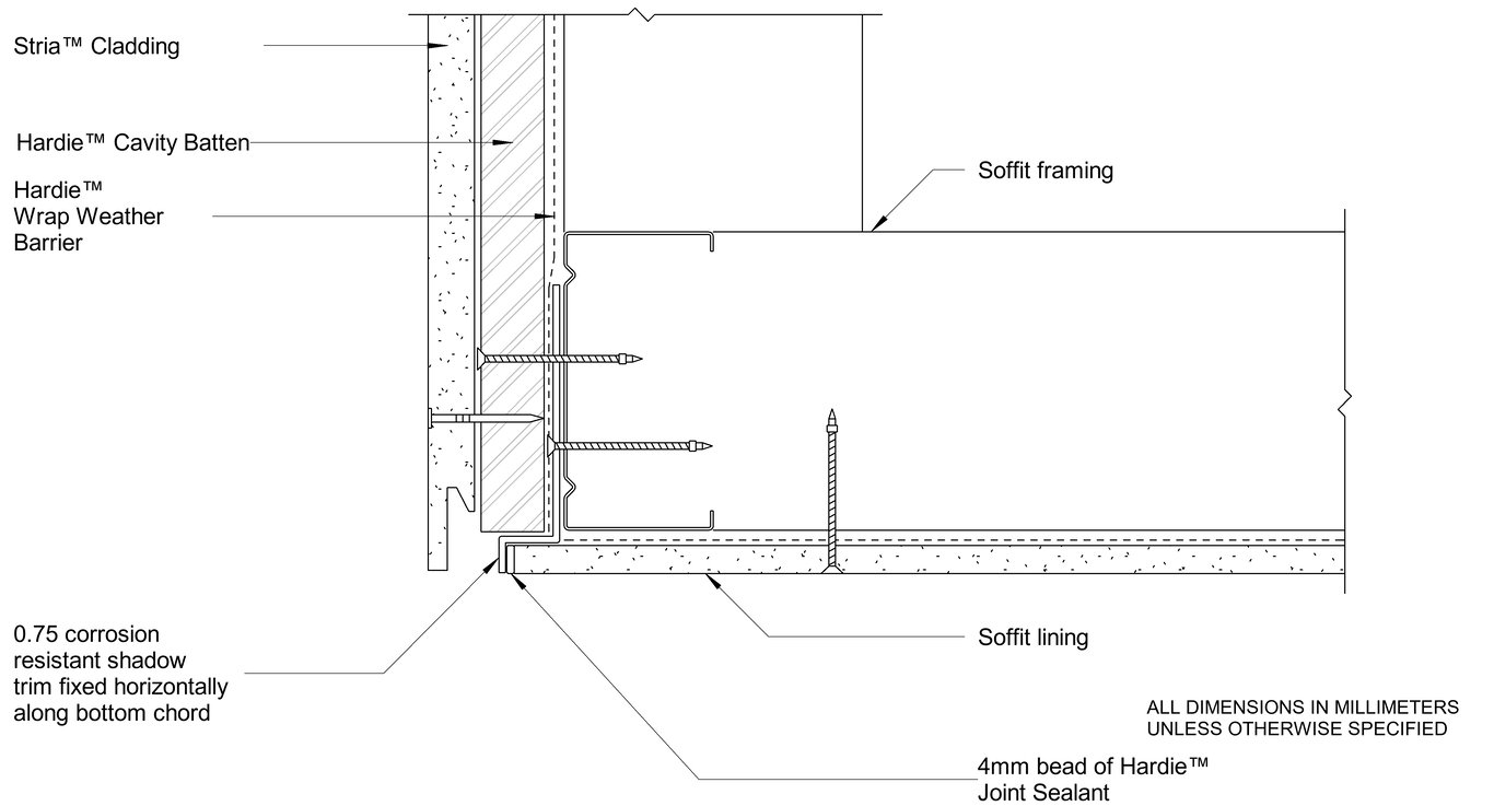 Navigate to STRIA Steel CFFC Facade-Soffit Junction - Cavity Fix