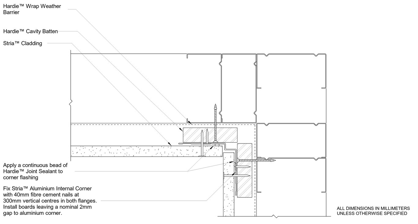 Navigate to STRIA Steel CFFC Internal Corner