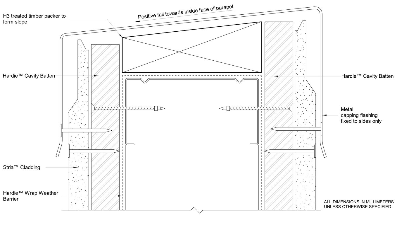 Navigate to STRIA Steel CFFC Parapet Detail