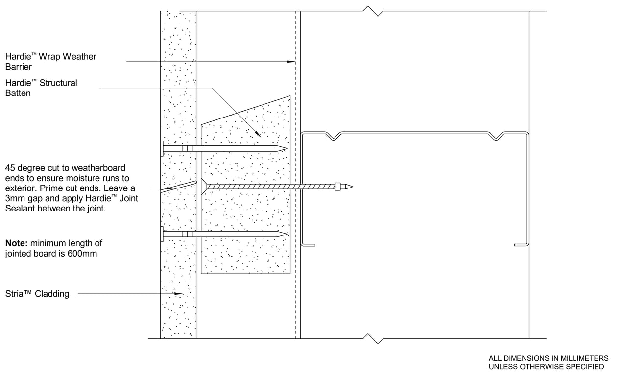 Navigate to STRIA Steel CFFC Vertical Butt Joint Detail