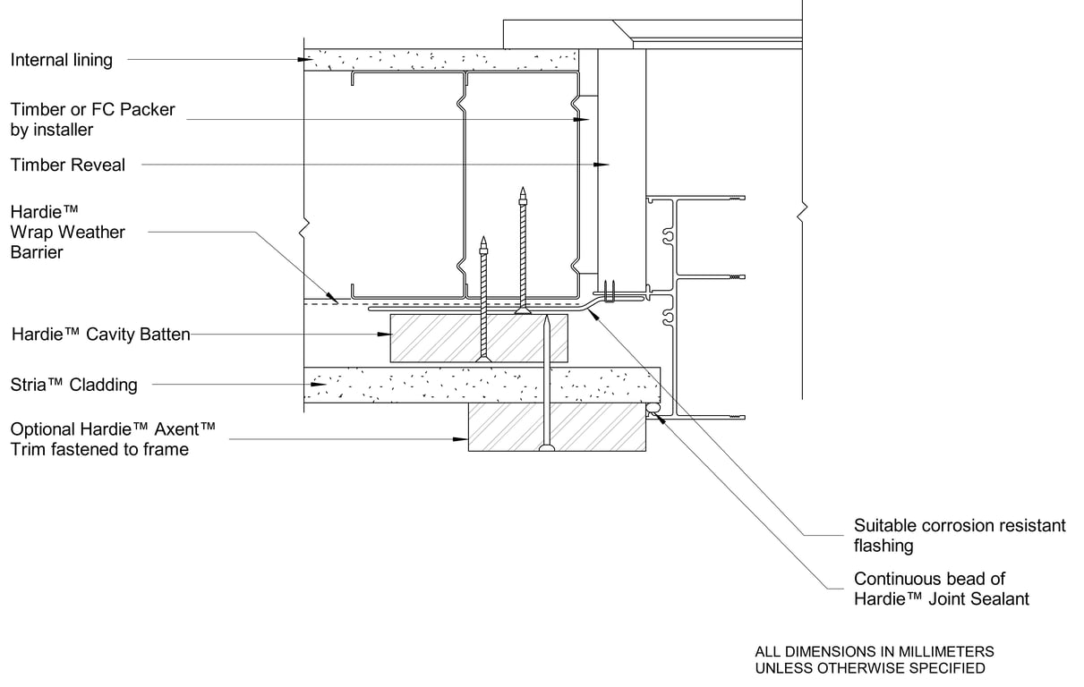 Navigate to STRIA Steel CFFC Window Jamb - Trim