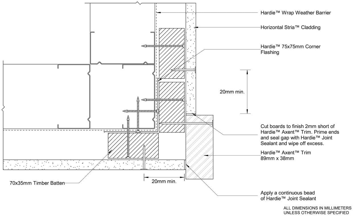 Navigate to STRIA Steel CFTB External Trim Corner
