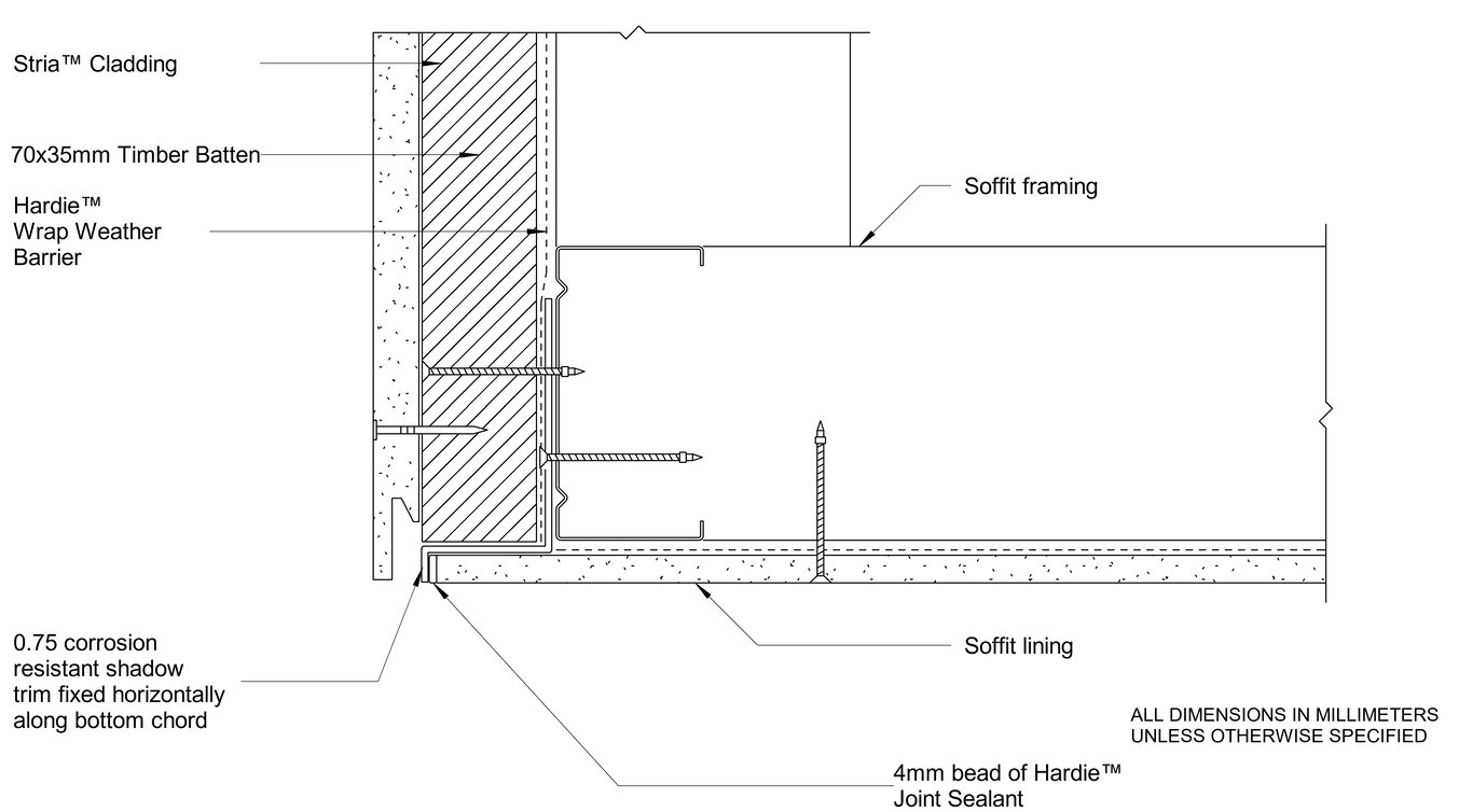 Navigate to STRIA Steel CFTB Facade-Soffit Junction - Cavity Fix