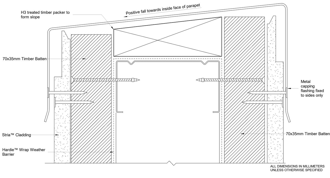 Navigate to STRIA Steel CFTB Parapet Detail