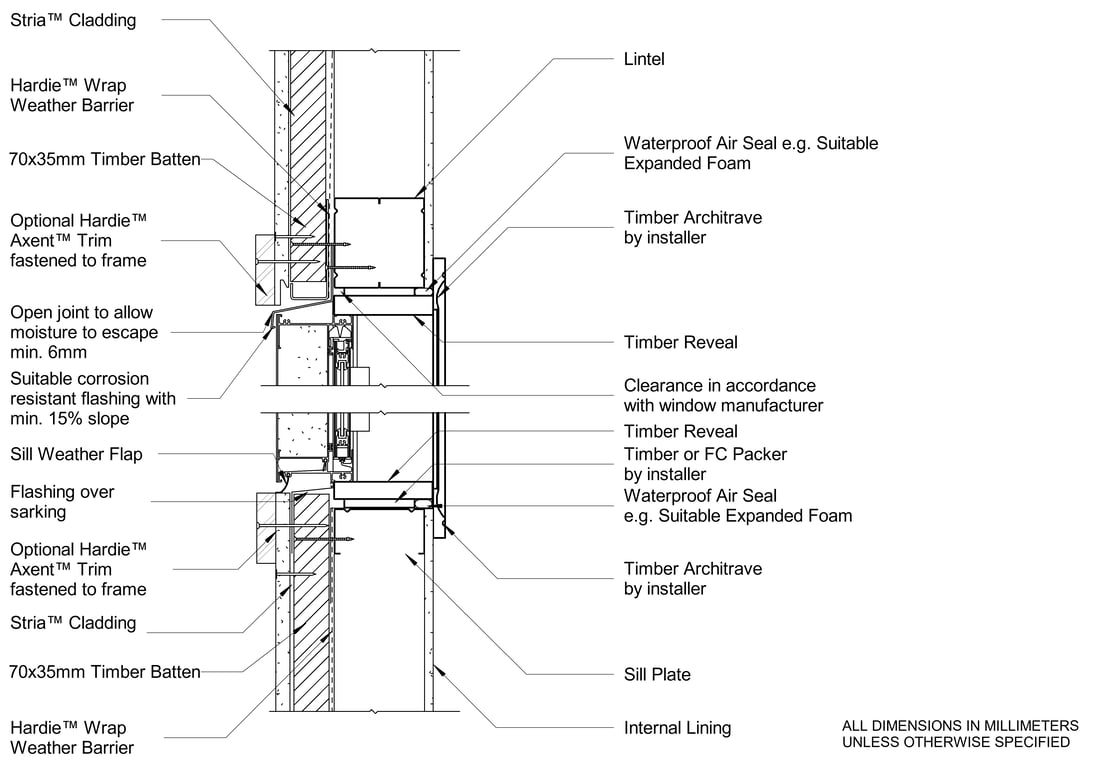 Navigate to STRIA Steel CFTB Window Head And Sill - Trim
