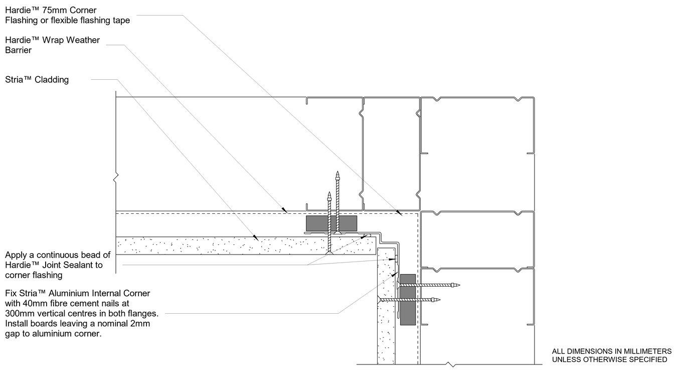 Navigate to STRIA Steel DF Internal Corner