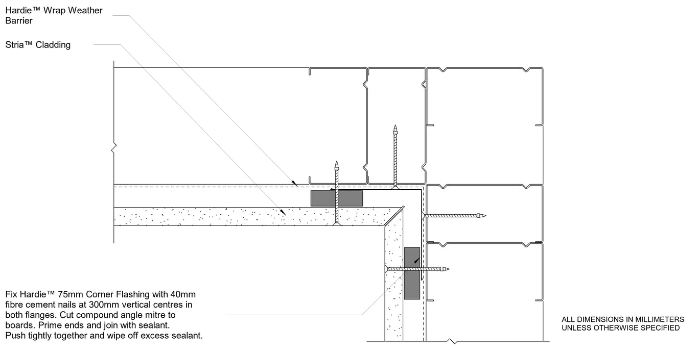 Navigate to STRIA Steel DF Internal Mitre Corner